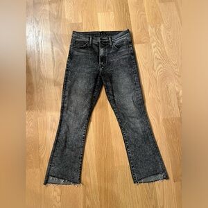 MOTHER The Insider Crop, Step Fray, Size 27